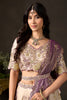 Enchanting Beige Fendy Silk Designer Lehenga Choli with Heavy Gold Embroidery and Dupatta