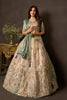 Luxurious Beige Fendy Silk Designer Lehenga Choli with Heavy Gold Embroidery and Dupatta