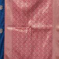 Captivating Teal Blue Soft Silk Saree with Zari Woven Work for Women