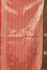 Sophisticated Brown Soft Silk Saree with Red Zari Woven Work for Women