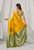 Radiant Mustard Yellow Soft Silk Saree Zari Woven Work for Women