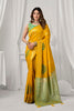 Radiant Mustard Yellow Soft Silk Saree Zari Woven Work for Women
