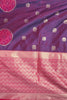 Enchanting Purple Soft Silk Saree with Zari Woven Work for Women