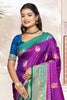 Vibrant Purple Soft Silk Woven Designer Saree for Women