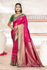 Radiant Rani Pink Soft Silk Woven Designer Saree