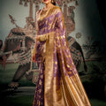 Majestic Purple Premium Soft Silk Weaving Designer Saree for Women