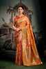 Radiant Orange Premium Soft Silk Weaving Designer Saree for Women