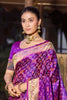 Royal Purple Soft Silk Saree with Weaving Work for Women
