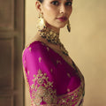Elegant Cream Pure Georgette Saree Weaving Work Embroidered Border for Women