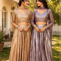 Elegant Lavender Satin Designer Lehenga Choli with Heavy Sequin Embroidery Work for Wedding
