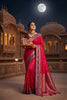 Stunning Rani Pink Soft Silk With Blend Zari Weaving Work Designer Saree for Women