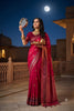 Lovely Magenta Soft Silk Zari Weaving Work Designer Saree for Women