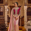 Elegant Pink Viscose Linen Saree Sequin Work and Embroidery for Women