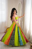 Elegant Multicolor Rayon Digital Printed Designer Lehenga Choli with Flared Skirt for Women