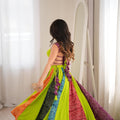 Elegant Multicolor Rayon Digital Printed Designer Lehenga Choli with Flared Skirt for Women