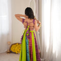 Elegant Multicolor Rayon Digital Printed Designer Lehenga Choli with Flared Skirt for Women