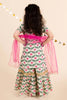 Superb Cream Floral Print Girls Salwar Suit with Dupatta