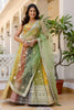 Premium Multicolor Faux Georgette Lehenga Choli with Embroidered Net Dupatta