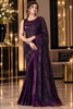 Stunning Wine Georgette Silk Saree Sequin Work for Women
