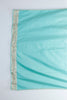 Aqua Blue Embroidered Net Saree with Sequin, Mirror, and Zari Work and Heavy Pallu - Mangaldeep NX