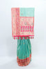 Aqua Green and Peach Banarasi Silk Saree Traditional Saree for Wedding Festive Wear - Mangaldeep NX