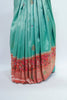 Aqua Green and Peach Banarasi Silk Saree Traditional Saree for Wedding Festive Wear - Mangaldeep NX