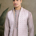 Awesome Lavender Kurta & Koti for Men - Mangaldeep NX