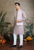 Awesome Lavender Kurta & Koti for Men - Mangaldeep NX