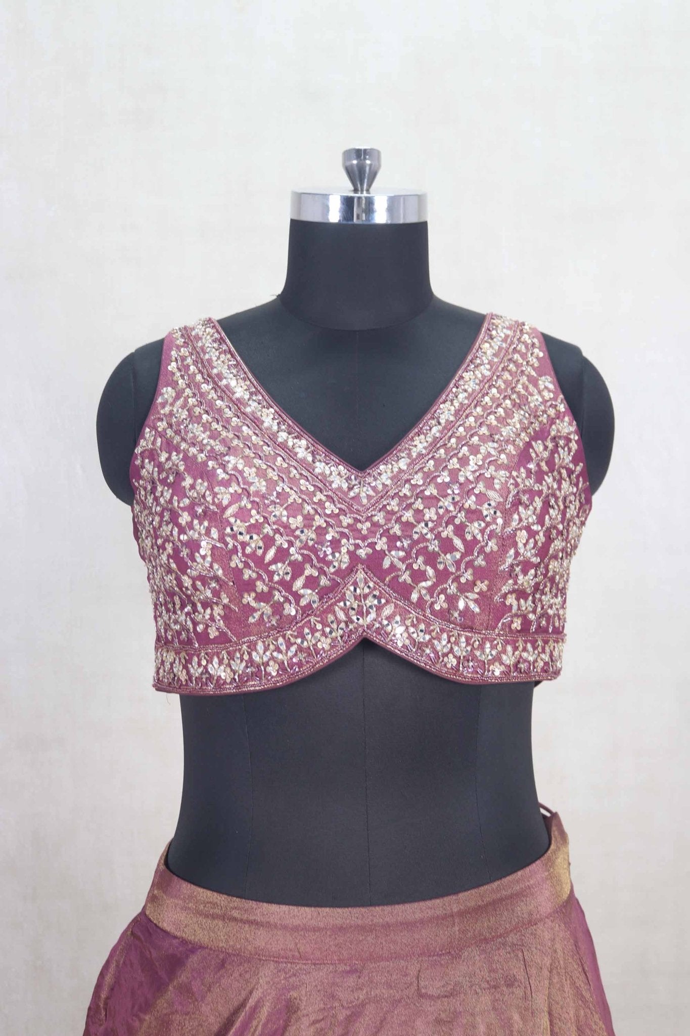 Awesome Maroon Silk Lehenga Choli with Intricate Embroidery - Mangaldeep NX