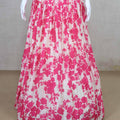 Beautiful Pink Floral Lehenga Choli with Dupatta - Mangaldeep NX