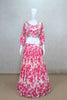 Beautiful Pink Floral Lehenga Choli with Dupatta - Mangaldeep NX
