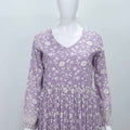 Beautifull Lavender Color Floral Embroidered Anarkali Suit With Dupatta - Mangaldeep NX