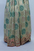Beige Banarasi Silk Saree with Green Circular Motifs and Red Elephant Border Detailing - Mangaldeep NX