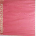Beige Banarasi Silk Saree with Pink Zari Pallu - Mangaldeep NX