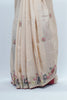 Beige Silk Saree with Multicolor Floral Embroidery and Paisley Border Detailing - Mangaldeep NX