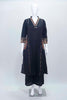 Black Handblock Printed Cotton Kurta Set with Ajrakh Dupatta and Palazzo - Mangaldeep NX