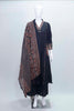 Black Handblock Printed Cotton Kurta Set with Ajrakh Dupatta and Palazzo - Mangaldeep NX