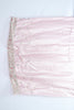 Blush Pink Banarasi Silk Saree with Silver Zari Weaving and Red Floral Embroidered Border - Mangaldeep NX