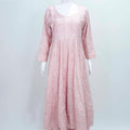Blush Pink Embroidered Anarkali Suit with Dupatta For Festive Wear - Mangaldeep NX