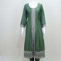 Bottle Green Embroidered Straight Suit Set with Dupatta - Mangaldeep NX