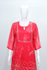 Bright Red Bandhani Printed Georgette Suit Set with Dupatta - Mangaldeep NX