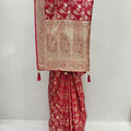 Classic Red Banarasi Silk Saree - Mangaldeep NX