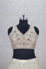 Classy Off - White Floral Embroidered Lehenga Choli - Mangaldeep NX