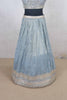 Cool Ice Blue Mirror Work Lehenga Choli with Dupatta - Mangaldeep NX