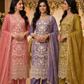 Elegant Pink Organza Embroidered Palazzo Suit with Designer Dupatta for Wedding Wear