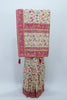 Cream Banarasi Silk SareeVibrant Rajasthani Wedding Scene Pallu - Mangaldeep NX