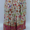Cream Banarasi Silk SareeVibrant Rajasthani Wedding Scene Pallu - Mangaldeep NX