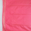 Cream Ikat Print Saree with Contrasting Pink Banarasi Woven Pallu and Border - Mangaldeep NX