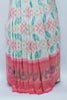 Cream Ikat Print Saree with Contrasting Pink Banarasi Woven Pallu and Border - Mangaldeep NX