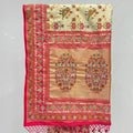 Cream Patola Silk Saree - Mangaldeep NX